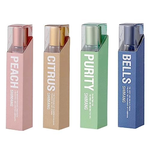 HIRAKI Flysmus Lusty Pheromone Perfume, Blisce Phero Perfume, Lusty Pheromone Perfume, Pheromones Perfumes for Women to Attract Men, Lusty Pheromone Perfume, Pheromone Roll-On Perfume (4PCS)