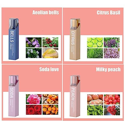 HIRAKI Flysmus Lusty Pheromone Perfume, Blisce Phero Perfume, Lusty Pheromone Perfume, Pheromones Perfumes for Women to Attract Men, Lusty Pheromone Perfume, Pheromone Roll-On Perfume (4PCS)