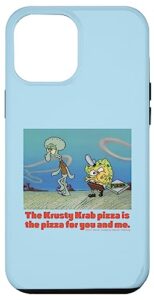 iphone 13 pro max spongebob squarepants krusty krab the pizza for you and me case