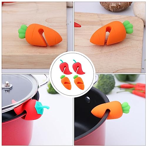 Silicone Lid Lifter 8pcs Pot Lid Lifter Silicone Spill Proof Lid Lifter Soup Pot Splash-proof Steam Release Pan Pot Lid Lifter Kitchen Gadget Tool Spill-proof Lid Stand