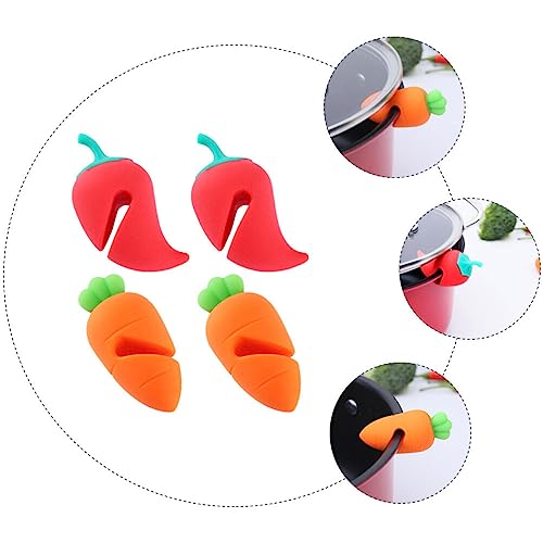 Silicone Lid Lifter 8pcs Pot Lid Lifter Silicone Spill Proof Lid Lifter Soup Pot Splash-proof Steam Release Pan Pot Lid Lifter Kitchen Gadget Tool Spill-proof Lid Stand