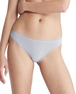 calvin klein women's flirty bikini panty, dapple gray