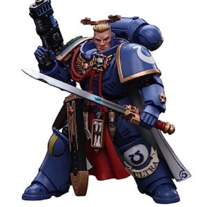 HiPlay JoyToy Warhammer 40K ltramarines Primaris Captain with Power Sword and Plasma Pistol 1:18 Scale Collectible Action Figure