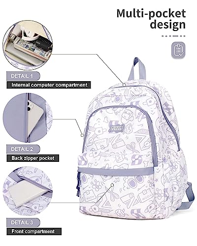 kibachev Backpack for Women Cute Backpack College Backpack With Laptop Compartment Aesthetic Backpack Kawaii Backpack