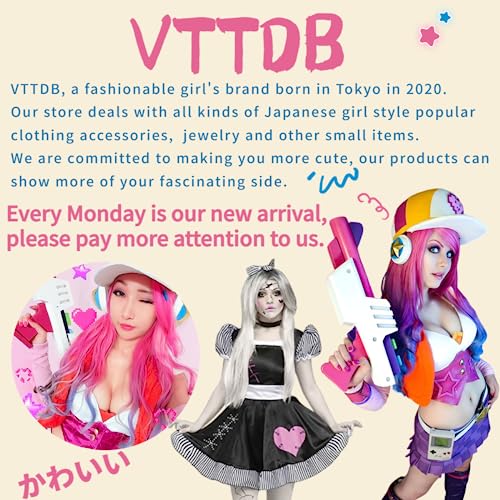 VTTDB Kawaii Backpack with Cute Accessories Casual Aesthetic Daypack Waterproof Travel Rucksack Large Laptop Bag for Women (yellow)