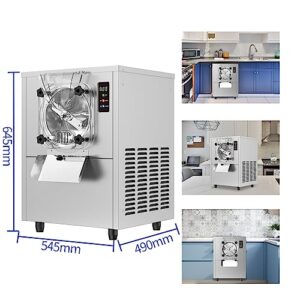 BZD Commercial Gelato Hard Ice Cream Machine - 1400W 4.3 to 5.3 Gallons Per Hour with LED Panel Auto Clean Perfect 110V Ice Cream Machine for Snack Bars Restaurants supermarket