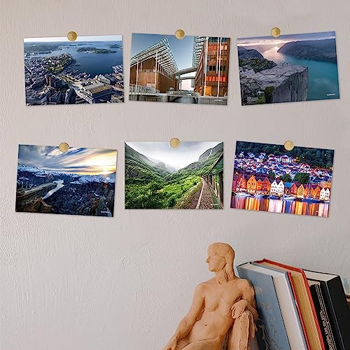 Dear Mapper Norway Vintage Landscape Postcards Pack 20pc/Set Postcards from Around the World Greeting Cards for Business World Travel Postcard for Mailing Decor Gift