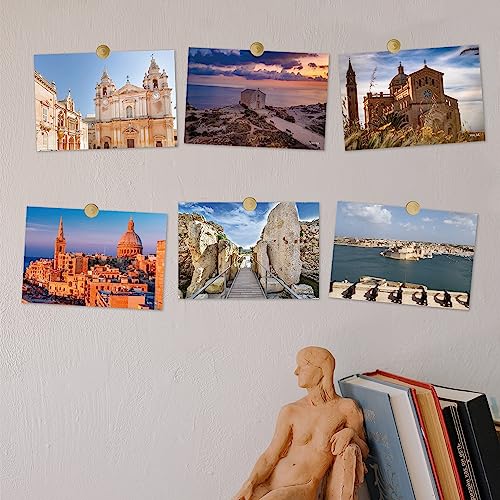 Dear Mapper Malta Vintage Landscape Postcards Pack 20pc/Set Postcards from Around the World Greeting Cards for Business World Travel Postcard for Mailing Decor Gift