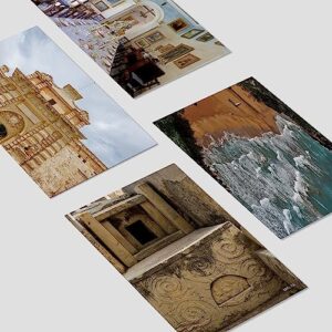 Dear Mapper Malta Vintage Landscape Postcards Pack 20pc/Set Postcards from Around the World Greeting Cards for Business World Travel Postcard for Mailing Decor Gift