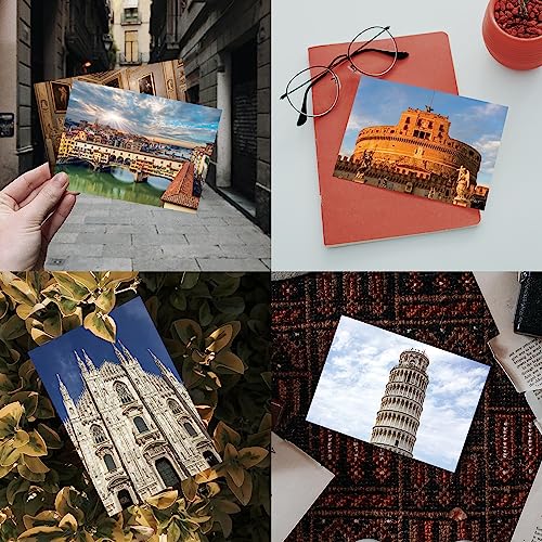 Dear Mapper Italy Vintage Landscape Postcards Pack 20pc/Set Postcards from Around the World Greeting Cards for Business World Travel Postcard for Mailing Decor Gift
