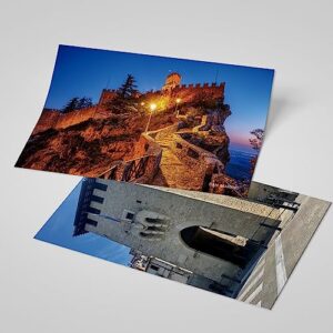 Dear Mapper San Marino Vintage Landscape Postcards Pack 20pc/Set Postcards from Around the World Greeting Cards for Business World Travel Postcard for Mailing Decor Gift