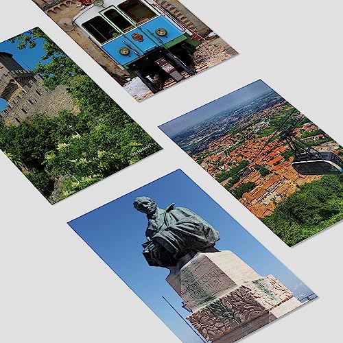 Dear Mapper San Marino Vintage Landscape Postcards Pack 20pc/Set Postcards from Around the World Greeting Cards for Business World Travel Postcard for Mailing Decor Gift