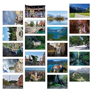 dear mapper slovenia vintage landscape postcards pack 20pc/set postcards from around the world greeting cards for business world travel postcard for mailing decor gift