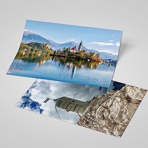 Dear Mapper Slovenia Vintage Landscape Postcards Pack 20pc/Set Postcards from Around the World Greeting Cards for Business World Travel Postcard for Mailing Decor Gift