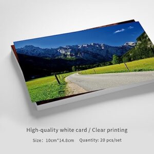 Dear Mapper Slovenia Vintage Landscape Postcards Pack 20pc/Set Postcards from Around the World Greeting Cards for Business World Travel Postcard for Mailing Decor Gift