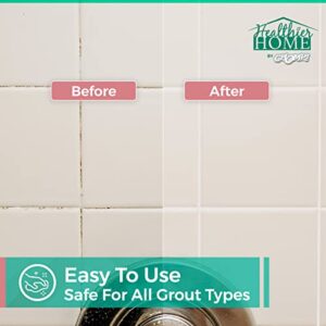 CHOMP Grout Cleaner And Brightener, Powerful Tile Floors Cleaning, For Showers, Bathrooms And Kitchens, Includes Easy Scrubber Grout Cleaner Brush To Refresh Grout, Remove Stains 2 Bottles x 32 Ounces