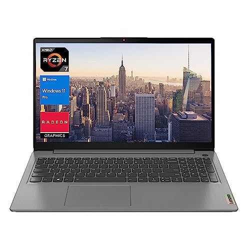 LENOVO IdeaPad 3 Laptop, 15.6" FHD Screen, AMD Ryzen 7 5700U (Beat i7-1160G7), 36GB RAM, 1TB SSD, Webcam, HDMI, Wi-Fi, Windows 11 Pro, Grey