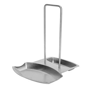 lid holder spoon rest shelf with drip tray 304 stainless steel pan lid stand chopping board organizer for kitchen accessory decor tool