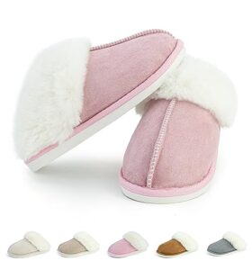 plush house slippers for women men, fluffy soft warm home slippers, winter house shoes indoor and outdoor, cloud slippers slides for women men