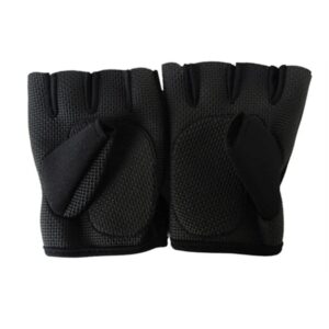 Fortune Favors The Swole Exercise Gloves for Weighlifting, Training, Cycling, at Home or The Gym. (Black, Small)