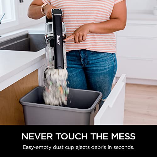 Shark IZ682H Vertex Pro Cordless Stick Vacuum with IQ Display, DuoClean PowerFins & MultiFLEX, Extra Battery, Crevice Tool, Pet Multi-Tool & Anti-Allergen Dusting Brush, 120min Runtime, Black