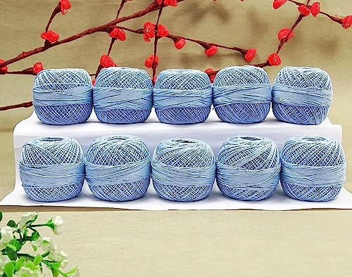 S2J Lot of 10 Pcs Cotton Crochet Anchor Knitting Thread Tatting Yarn Embroidery Ball-2