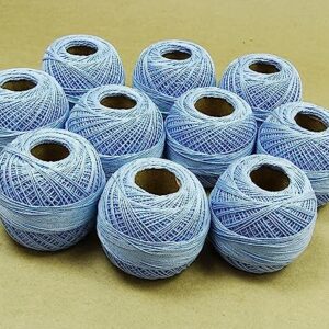 S2J Lot of 10 Pcs Cotton Crochet Anchor Knitting Thread Tatting Yarn Embroidery Ball-2