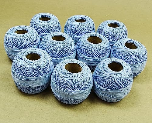 S2J Lot of 10 Pcs Cotton Crochet Anchor Knitting Thread Tatting Yarn Embroidery Ball-2