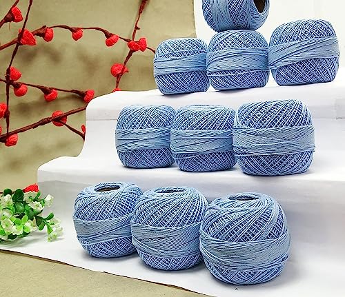 S2J Lot of 10 Pcs Cotton Crochet Anchor Knitting Thread Tatting Yarn Embroidery Ball-2