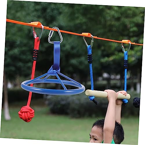 Athletic Gear Ninja Wheel Fitness Gear Kid Tools Train Wheel Ring for Children Indoor Hanging Ring Children Training Hanging Wheel Nylon Heavy Swing Set Accessories Climbing Gear