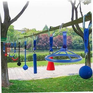 Athletic Gear Ninja Wheel Fitness Gear Kid Tools Train Wheel Ring for Children Indoor Hanging Ring Children Training Hanging Wheel Nylon Heavy Swing Set Accessories Climbing Gear