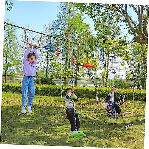 Athletic Gear Ninja Wheel Fitness Gear Kid Tools Train Wheel Ring for Children Indoor Hanging Ring Children Training Hanging Wheel Nylon Heavy Swing Set Accessories Climbing Gear