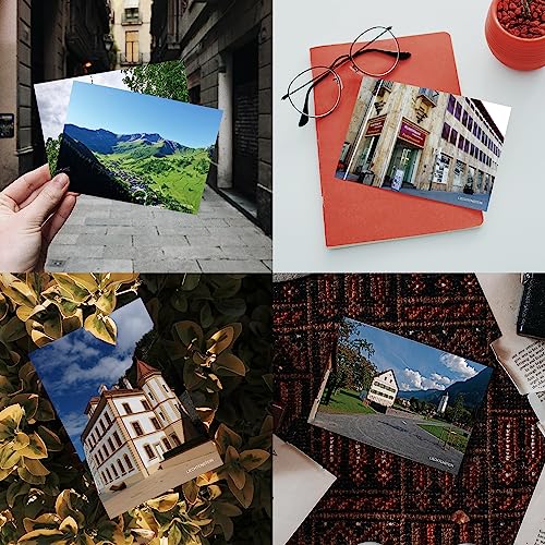 Dear Mapper Liechtenstein Vintage Landscape Postcards Pack 20pc/Set Postcards from Around the World Greeting Cards for Business World Travel Postcard for Mailing Decor Gift