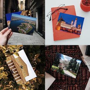 Dear Mapper Russia Vintage Landscape Postcards Pack 20pc/Set Postcards From Around The World Greeting Cards for Business World Travel Postcard for Mailing Decor Gift