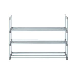 Volowoo Shoe Rack for Entryway, Sturdy & Durable Shoes Rack Storage Shelf,Shoe Rack Shoe Tower Shelf Storage Organizer for Closet Entryway Hallway,Organizer for Shoes (Gray, 3-Tier)