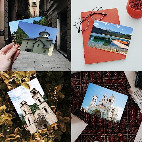 Dear Mapper Montenegro Vintage Landscape Postcards Pack 20pc/Set Postcards from Around the World Greeting Cards for Business World Travel Postcard for Mailing Decor Gift