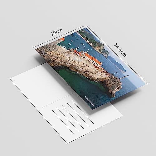 Dear Mapper Montenegro Vintage Landscape Postcards Pack 20pc/Set Postcards from Around the World Greeting Cards for Business World Travel Postcard for Mailing Decor Gift