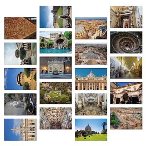 dear mapper vatican city vintage landscape postcards pack 20pc/set postcards from around the world greeting cards for business world travel postcard for mailing decor gift
