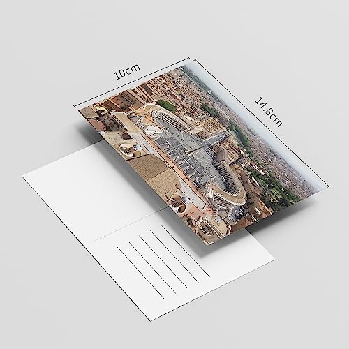 Dear Mapper Vatican City Vintage Landscape Postcards Pack 20pc/Set Postcards From Around The World Greeting Cards for Business World Travel Postcard for Mailing Decor Gift