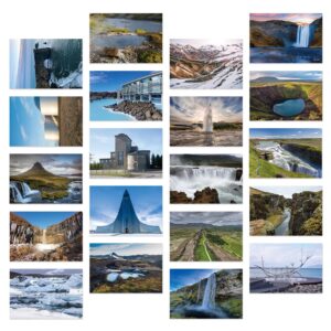 dear mapper iceland vintage landscape postcards pack 20pc/set postcards from around the world greeting cards for business world travel postcard for mailing decor gift