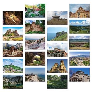 dear mapper bulgaria vintage landscape postcards pack 20pc/set postcards from around the world greeting cards for business world travel postcard for mailing decor gift