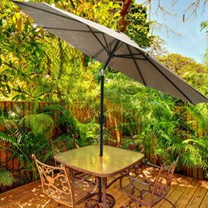 ontheway Patio Umbrella Enhanced Replacement Canopy Market Table 8 Ribs Umbrella Canopy (11FT, Khaki)