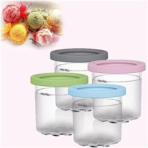 creami pints, for ninja ice cream maker pints,16 oz creami deluxe safe and leak proof for nc301 nc300 nc299am series ice cream maker