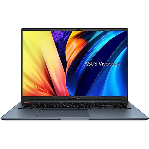 ASUS Vivobook Pro 16 Laptop, Intel 10-Core i7-12650H, 16" FHD+ IPS Display, NVIDIA GeForce RTX 3050 Ti, 32GB DDR4 1TB SSD, Backlit Keyboard, Fingerprint, Thunderbolt 4, RJ-45, Wi-Fi 6E, Win10 Pro