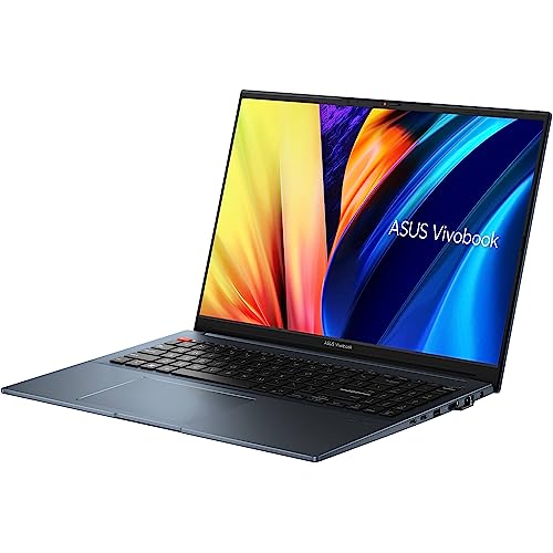 ASUS Vivobook Pro 16 Laptop, Intel 10-Core i7-12650H, 16" FHD+ IPS Display, NVIDIA GeForce RTX 3050 Ti, 32GB DDR4 1TB SSD, Backlit Keyboard, Fingerprint, Thunderbolt 4, RJ-45, Wi-Fi 6E, Win10 Pro