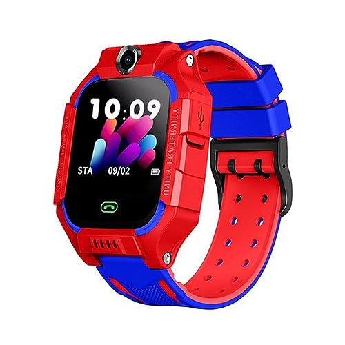 Yoidesu Kids Smart Watch, Boys Girls with Games Camera, 1.44 Touch Screen, Music Player Video Recorder, Alarm Clock Calculator Flashlight, Electronic Learning Education Toys (Red)