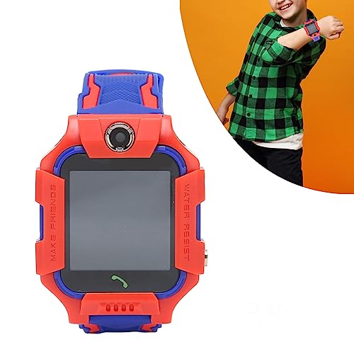 Yoidesu Kids Smart Watch, Boys Girls with Games Camera, 1.44 Touch Screen, Music Player Video Recorder, Alarm Clock Calculator Flashlight, Electronic Learning Education Toys (Red)