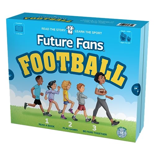 Future Fans Football | Kids Learn Sports via Interactive, Storybook-led Experience with Toys, Games, Activity Book | 8 x 15 Minute Sessions | Adult + Child | Ages 4 to 10