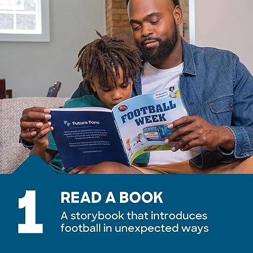 Future Fans Football | Kids Learn Sports via Interactive, Storybook-led Experience with Toys, Games, Activity Book | 8 x 15 Minute Sessions | Adult + Child | Ages 4 to 10