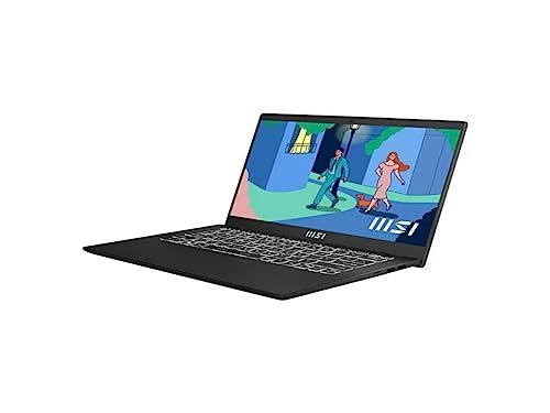 MSI Modern 14" FHD Laptop | Intel Core i5-1155G7 Processor | 16GB RAM | 512GB SSD | Intel Iris Xe Graphics | Backlit Keyboard | Windows 11 Home | Black | Bundle with USB 3.0 Hub